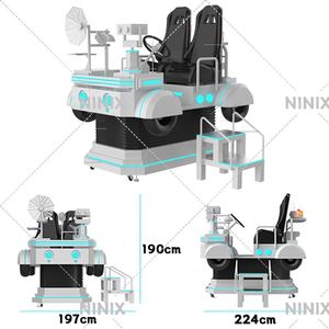 Simulador de Conducción VR de Doble Asiento, Máquina de Juego con Movimiento para Experiencia Todoterreno, Equipo para Parques de Diversiones y Áreas de Juego - Product Image 1