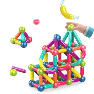 AF Magnetic Fidget Toys Stick Rod Early Educational Kids Magnetic Sticks And Balls Toy Educational Sets Building Blocks Toys