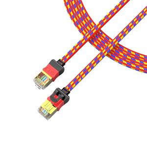 Câble de raccordement Ethernet Cat7 <span class=keywords><strong>10</strong></span> <span class=keywords><strong>Gbps</strong></span> <span class=keywords><strong>RJ45</strong></span> d'alimentation d'usine 1m 2m 3m 5m 10m de longueur câbles de réseau FTP cordon - Product Image 1