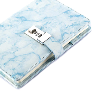 Dames Marmer A5 Formaat Dagboek Met Code Lock Geheim Dagboek Met Combinatie Wachtwoord Meisjes Combinatie Slot <span class=keywords><strong>Journal</strong></span> - Product Image 2