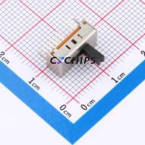 SS23D06L5 Slide Switch Through hole Component (THT) Switch Double Pole Three Throw Rectangle Pin Header PC Pin 12.7mm - Product Image 1