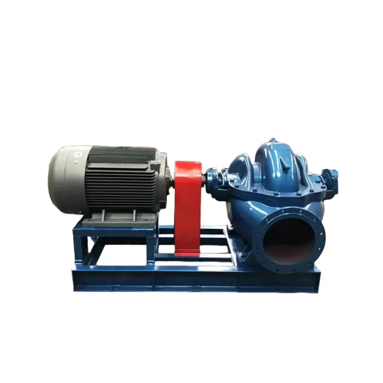Large Flow Double Suction Pump for Open Diesel Engine Unit 350mm Outlet Size for Water and Sewage-Centrifugal Theory