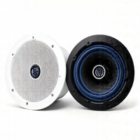 Haut-parleur encastré au plafond à haute sensibilité 90 dB 20-30 W, boîtier ABS, pour système de musique d'ambiance dans les cafés et hôtels