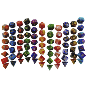 Bulk Wholesale Custom D4 D6 D8 D10 D12 <strong>D20</strong> D% Two-tone Plastic Polyhedral RPG Game Set <strong>Dice</strong> - Product Image 6