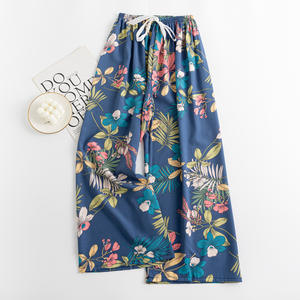 Bas minces anti-rides à séchage rapide pour femmes, été, printemps, taille Cartoon Plus Wear Pants Pajama Print Loose Comfortable Cute Full - Product Image 4