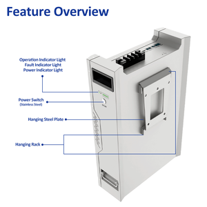 แบตเตอรี่ลิเธียมไอออนแบบไฮบริด 51.2V สำหรับเก็บพลังงานแสงอาทิตย์ ระบบ RS485 สามารถวางซ้อน/ติดผนังได้ สำหรับจ่ายไฟฉุกเฉินในครัวเรือน รุ่น RND-D - Product Image 1