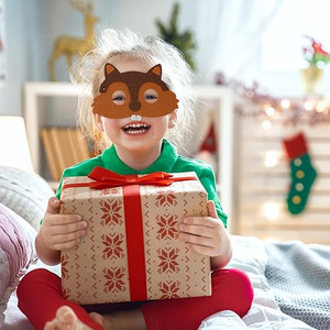 Máscara de Animais de Feltro para Crianças para Festa de Páscoa, Fantasia de Animal para Aniversário, Esquilo, Leão, Guaxinim, Jacaré - Product Image 6