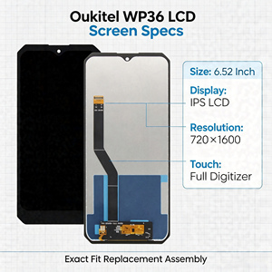 Écran d'affichage pour Oukitel WP36, écran de remplacement, écran LCD d'origine OEM, écran tactile, numériseur LCD, combo écran - Product Image 2