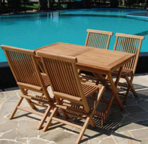 Table d'extérieur pliable de plage <span class=keywords><strong>rectangulaire</strong></span>, mobilier moderne de <span class=keywords><strong>piscine</strong></span>, de café, d'hôtel, de jardin, bon marché, - Product Image 1