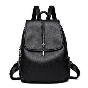 New Fashion <b>Backpack</b> Women PU Leather Female High Quality Shoulder Bag for Teenage Girls <b>Small</b> Ladies School <b>Backpack</b> - Product Image 1