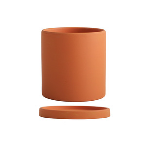 Vaso di fiori carnoso smaltato resistente dal Design classico rustico in ceramica 9x9cm per uso Desktop e <span class=keywords><strong>giardino</strong></span> - Product Image 2