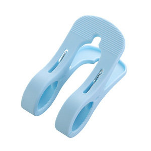 ไม้หนีบผ้าสำหรับตากผ้าห่มและผ้าคลุมเตียง ชนิดตะขอพลาสติกกันลม สีสุ่ม รูปทรงสี่เหลี่ยมผืนผ้า ทนทาน - Product Image 5