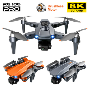 Dron <span class=keywords><strong>RG106</strong></span> <span class=keywords><strong>Pro</strong></span> 8K con Cámara Dual, 3 Ejes, GPS, Plegable, Motores sin Escobillas, Wifi 5G, Control Remoto, Juguetes, 3000M, 28 Minutos, Helicóptero FPV - Product Image 5
