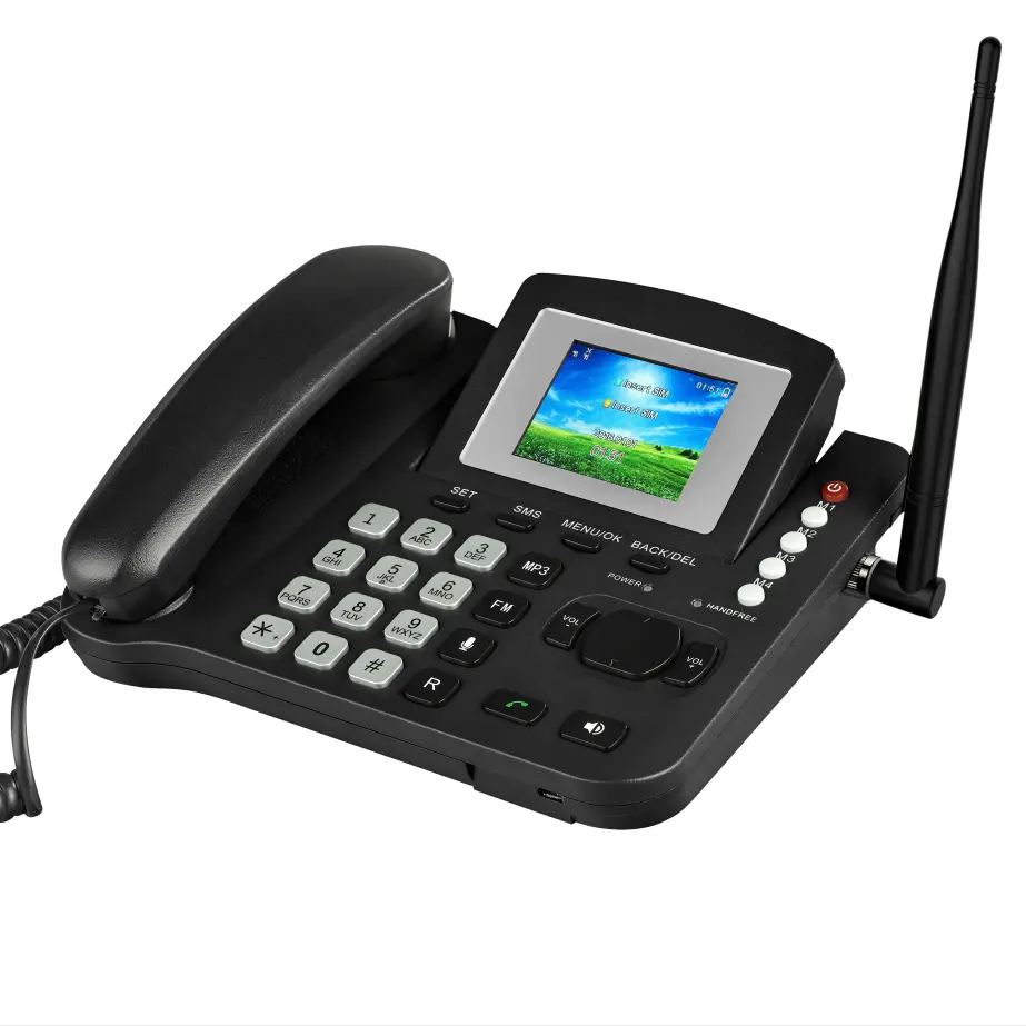 FWP LS980 GSM WCDMA سيم بطاقة FM SMS دعوة ID الثابتة محطة لاسلكية 3G 2G الثابتة اللاسلكية هاتف مكتبي