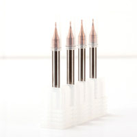 Fraise en bout en carbure monobloc personnalisable d'odm/oem D1.0-3.9 la fraise miniature pour des applications de fraisage miniatures
