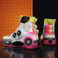 Summer Loud Friction Spring Rotary Air Cushion Lightweight Carbon Walking Style High-Top Basketball Shoes Shock-Absorbing Mesh
