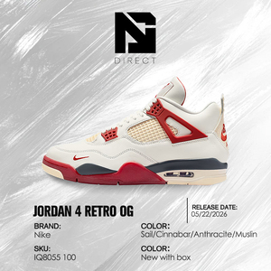 Nigel Sylvester x Air Jordan 4 Retro OG SP 'Brick After Brick' Chaussures de basket-ball à tige haute en cuir véritable à lacets - Product Image 6