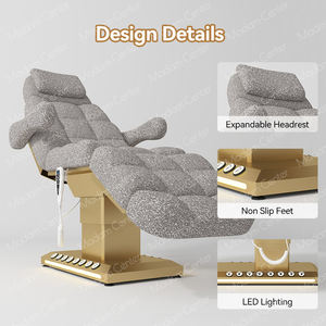 Mobiliário Completo Para Salão de Beleza Madamcenter Cama de Estética Elétrica Maca Facial Cama de Esteticista Spa Elétrica Hidráulica - Product Image 5