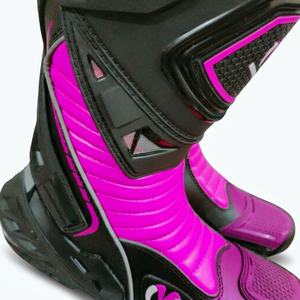 Zapatos de cuero rosas personalizados para mujer, botas de carreras de alta calidad, zapatos de cuero antideslizantes y duraderos, calzado todoterreno para hombre y mujer - Product Image 3