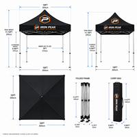 Tente de réception personnalisée avec kit de drapeau plume pour festivals sportifs en plein air et stands promotionnels pour salons professionnels