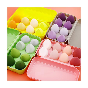 Juego de 8 Esponjas de Maquillaje Suaves Tipo Macaron Multicolores para Base de Maquillaje - Product Image 2
