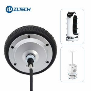 ZLTECH 6,5 pulgadas eje único 24V-48V 350W 150kg Robot de carga sin escobillas Gearless <span class=keywords><strong>DriveW</strong></span> Heel Hub Servomotor con codificador de 4096 cables - Product Image 5