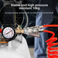 Connecteur rapide à trois voies, raccord en T pour tuyau d'air pour sortie de compresseur d'air, pièces pneumatiques à connexion rapide 4/6/8 mm