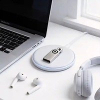 Flash Drive USB 2.0 Putar Berbahan Logam Kelas-A dengan Logo Kustom Desain Putar BOM Tetap Grosir Hadiah Bisnis Promosi