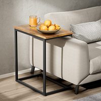 Table d'appoint moderne de luxe en bois pour canapé ou lit, petite table de chevet d'angle pour café et thé