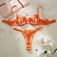 Conjunto de Lencería Elegante con Bordado de Encaje Transparente, Regalo de Lujo para Luna de Miel, Ropa de Dormir Sexy para Mujer