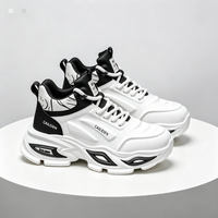 Nouvelles chaussures de marche décontractées et élégantes TEC pour hommes, en PU, à lacets, légères, respirantes, toutes saisons, augmentant la taille