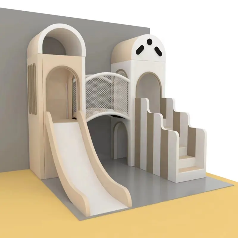 Fornitura di fabbrica parco giochi al coperto bianco di alta qualità soft play set di attrezzature per feste per bambini in vendita