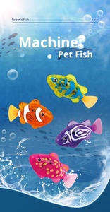 Juguetes para Gatos, Paquete de 4 Peces <span class=keywords><strong>Robot</strong></span> con Luz LED, Juguetes de Peces Nadadores - Product Image 5