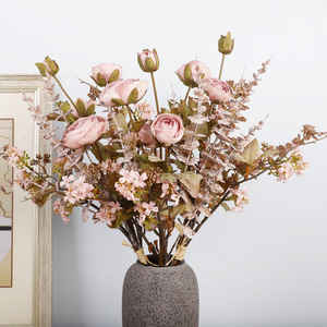 Ramo de Flores Artificiales de Eucalipto de Seda, Alta Simulación, Decoración para Bodas y Hogar, 120 cm - Product Image 2