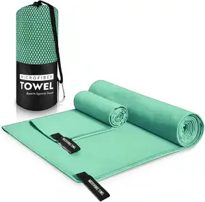 High quality wholesale Private Label Non slip Quick Dry Microfiber Fabric Yoga Mat Towel for Yoga Gym