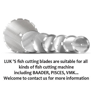 200mm BAADER <span class=keywords><strong>PISCIS</strong></span> corte <span class=keywords><strong>de</strong></span> pescado rebanador fileteador cuchillas cuchillo carne Sierra Circular Messer procesamiento - Product Image 4
