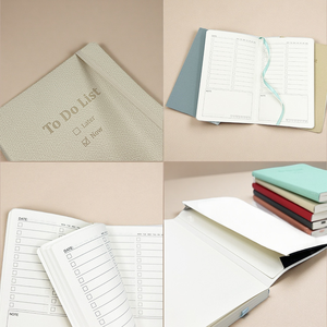 Estuche rígido de cuero PU A5 B6 personalizado, cuaderno encuadernado, libreta de direcciones, diario, libro de contraseñas, lista de tareas - Product Image 4