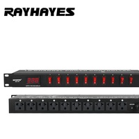 RAYHAYES RS-T01 – Alimentation 10 canaux avec entrée USB et contrôle par bouton pour équipement audio, égaliseur, mixeur – Garantie 1 an