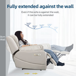 热卖Pu皮革客厅电动躺椅沙发厂家3座功能家具电动躺椅沙发套装 - Product Image 5