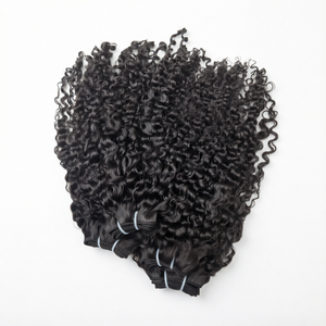 Extensions de cheveux vierges bouclés birmans marron chocolat, couleur populaire, haute qualité, avec mèches, tissage à la machine, double trame - Product Image 1