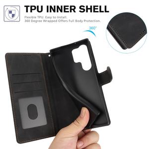 Étuis portefeuille en cuir pour Samsung S24 Ultra, étui de téléphone avec support, étui de téléphone portable magnétique en PU pour Samsung S25 S24 S23 - Product Image 2