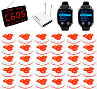 Kit de système d'appel sans fil avec boutons d'appel étanches à 3 touches pour restaurant et maison de retraite
