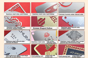 Miễn Phí Thiết Kế Mẫu Tùy Chỉnh Laser Khắc Kinh Doanh Trống 0.3-0.8Mm Sao Phim Phim Kỷ Niệm Tư Nhân Lời Mời Kim Loại Thẻ - Product Image 4