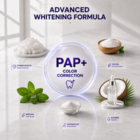 Tiras Blanqueadoras Dentales NHAp de Grado Profesional - Tiras Blanqueadoras de Gel Seco PAP Plus, 14 Tratamientos, Kit Estético con Suero