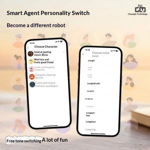 Robot AI Tascabile Mini Nero, <span class=keywords><strong>Intelligenza</strong></span> <span class=keywords><strong>Artificiale</strong></span> con Dialogo Vocale Interattivo, Regalo di Compleanno, Compagno da Scrivania, Chat Aimi - Product Image 5