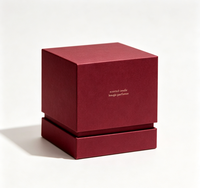 Boîte cadeau rigide vert émeraude mat avec fermeture magnétique, matériaux recyclés, couvercle/base en papier de qualité supérieure pour parfums, cosmétiques, fêtes