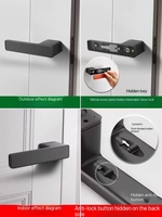 Serrure à levier moderne et simple, idéale pour les projets de portes d'appartement