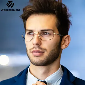 2024 Classic Wholesale Man Business Metal Frames Eyewear Kacamata Optical Frames For Eye Glasses