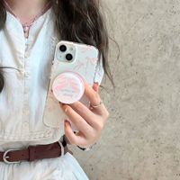 Support magnétique arc rose Tschick adapté à l'étui iPhone 15 14 13 12 11 Pro Max couverture arrière acrylique absorbant les chocs fond souple