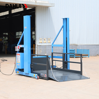 Plateforme élévatrice de quai portable 2T 3T de haute qualité, élévateur de quai à mât vertical 1700 mm pour chargement/déchargement, entraînement hydraulique